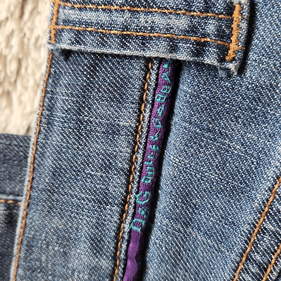 Vintage Y2K Dolce & Gabanna Boot-Cut jeans Size 30 blue purple - Picture 8 of 11